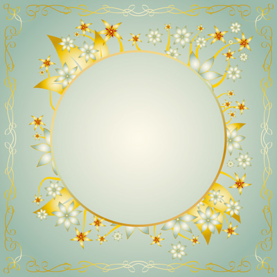 free vector Gold lace vector